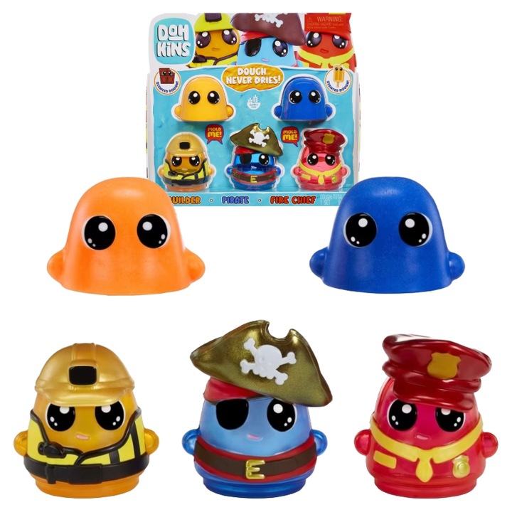 Set de plastilină cu figurine, MGA, granule, multicolor, 10.5 cm