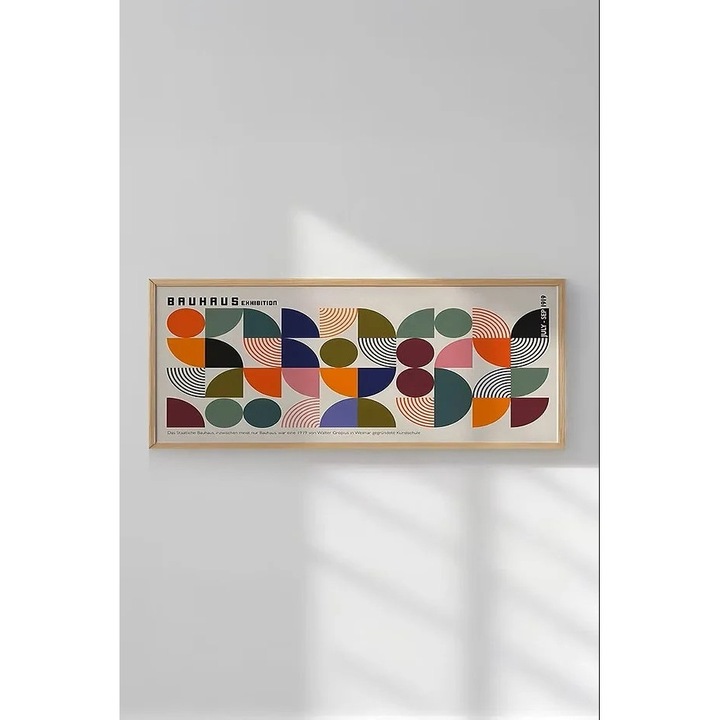 Tablou decorativ Re-Bloom, lemn masiv/MDF, multicolor, 50 x 120 cm