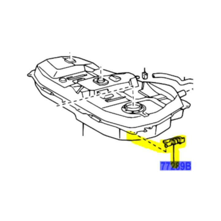 Clema pentru conducta de combustibil Toyota Corolla Verso, 77289-68010, nouă