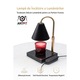 Lampa Aromaterapie ANTPiT, Marmura Neagra, Reglaj Intensitate, Fara Flacara