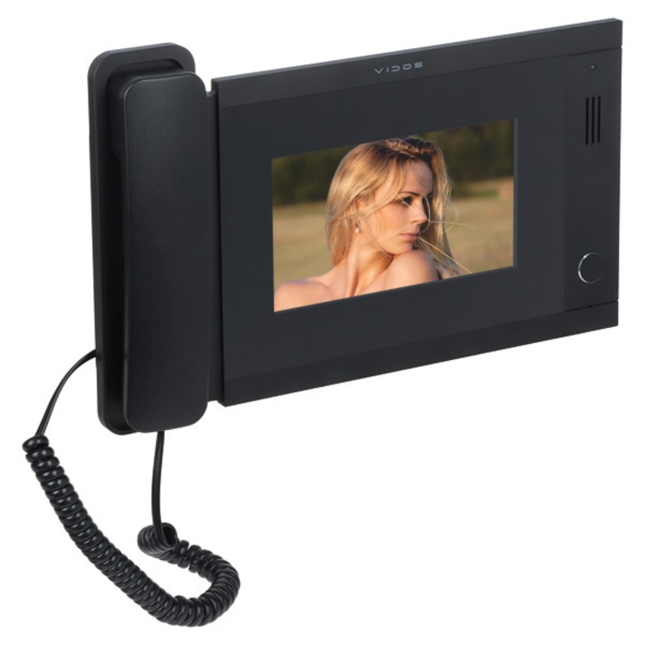 Портиерна станция Vidos M120-P, 7" тъчскрийн, 1024x600px, аудио комуникация, 12V DC