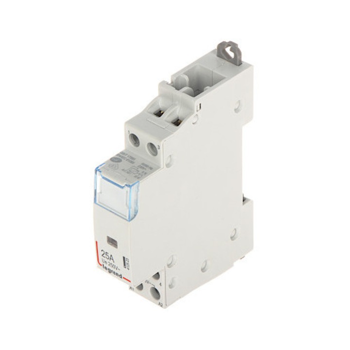 Moduláris érintkező Legrand, 25 A, 250 V AC, 2 érintkező, DIN sínre szerelhető