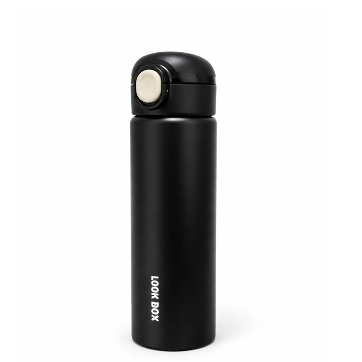 Cana termică ERMA Smart, inox, 380 ml, design compact, capac etanș
