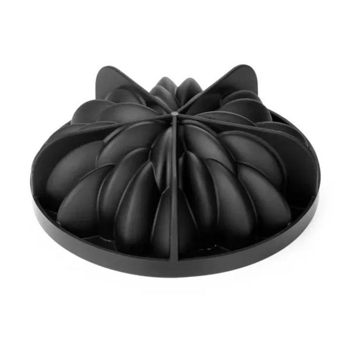Formă silicon pentru tort Pavoni Eclat, diametru 190mm, înălțime 45mm, negru