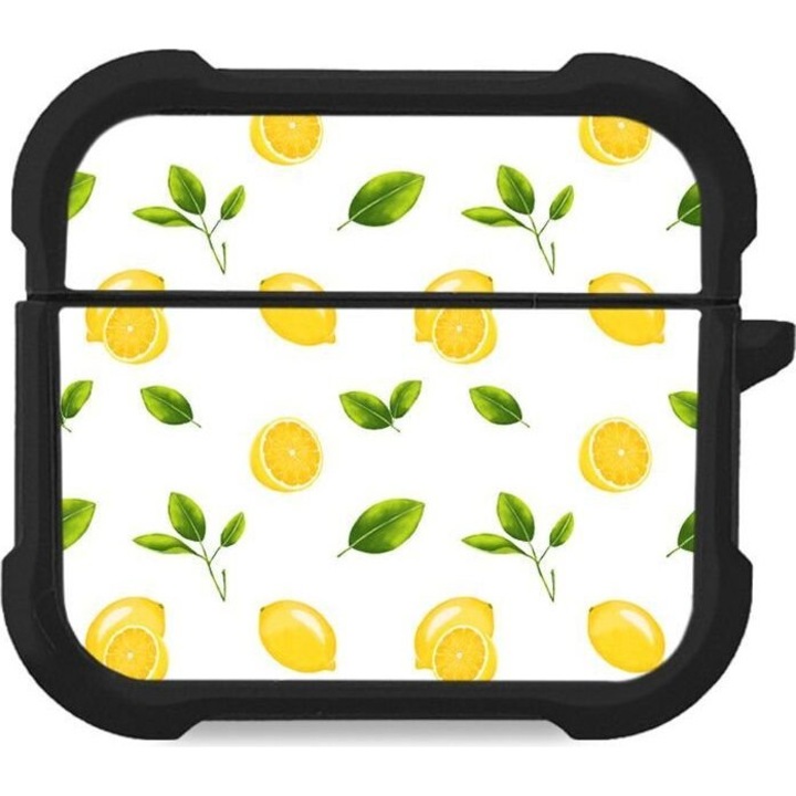 Sonique Theke Silikone Fruit Series pentru AirPods 3, design fructe, protectie antisoc, galben