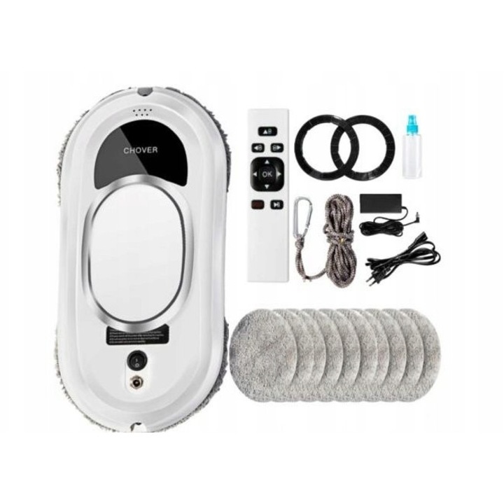 Автоматичен робот за почистване, бял, 290x144x120mm, със система за откриване на ръбове, дистанционно управление, пълен комплект