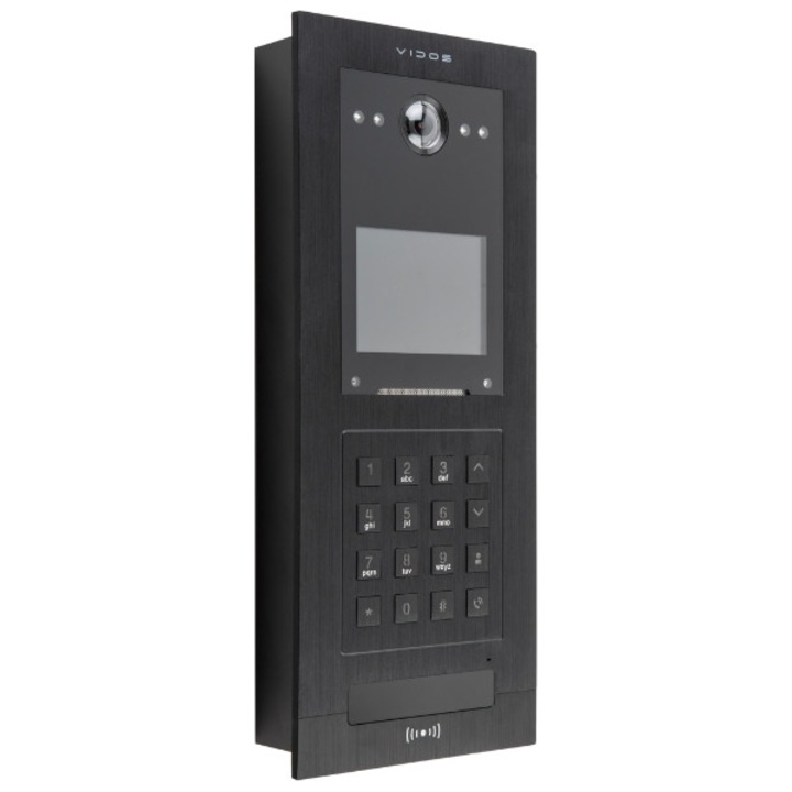 Видеодомофон VIDOS S210, 2 Mpx, 1080p, 125°, с LED осветление, вграден четец 13.56 MHz
