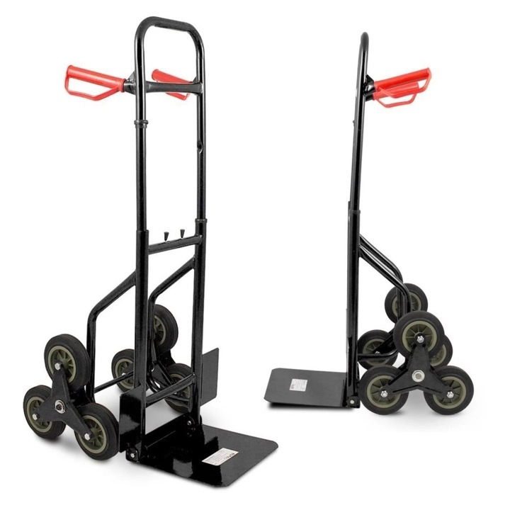 Carucior de transport pentru scari Bituxx, 100 kg, 83x44x23cm, negru