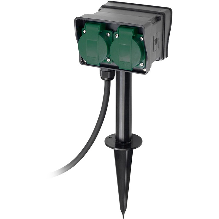 HOME NVL 4-5 kültéri hosszabbító, 4 aljzat, 5m, fekete