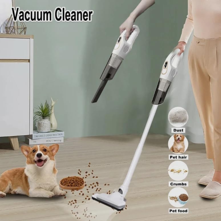 Aspirator Vertical Fara Fir Usor, De Mana, Cu Motor Puternic De 120 W, 5000Pa Mini Aspirator Multifunctional De Uz Casnic, Aspirator Mic Pentru Masina, Casa, Birou, Curatarea Animalelor De Companie