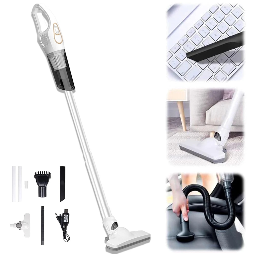 Aspirator Vertical Fara Fir Usor, De Mana, Cu Motor Puternic De 120 W, 5000Pa Mini Aspirator Multifunctional De Uz Casnic, Aspirator Mic Pentru Masina, Casa, Birou, Curatarea Animalelor De Companie