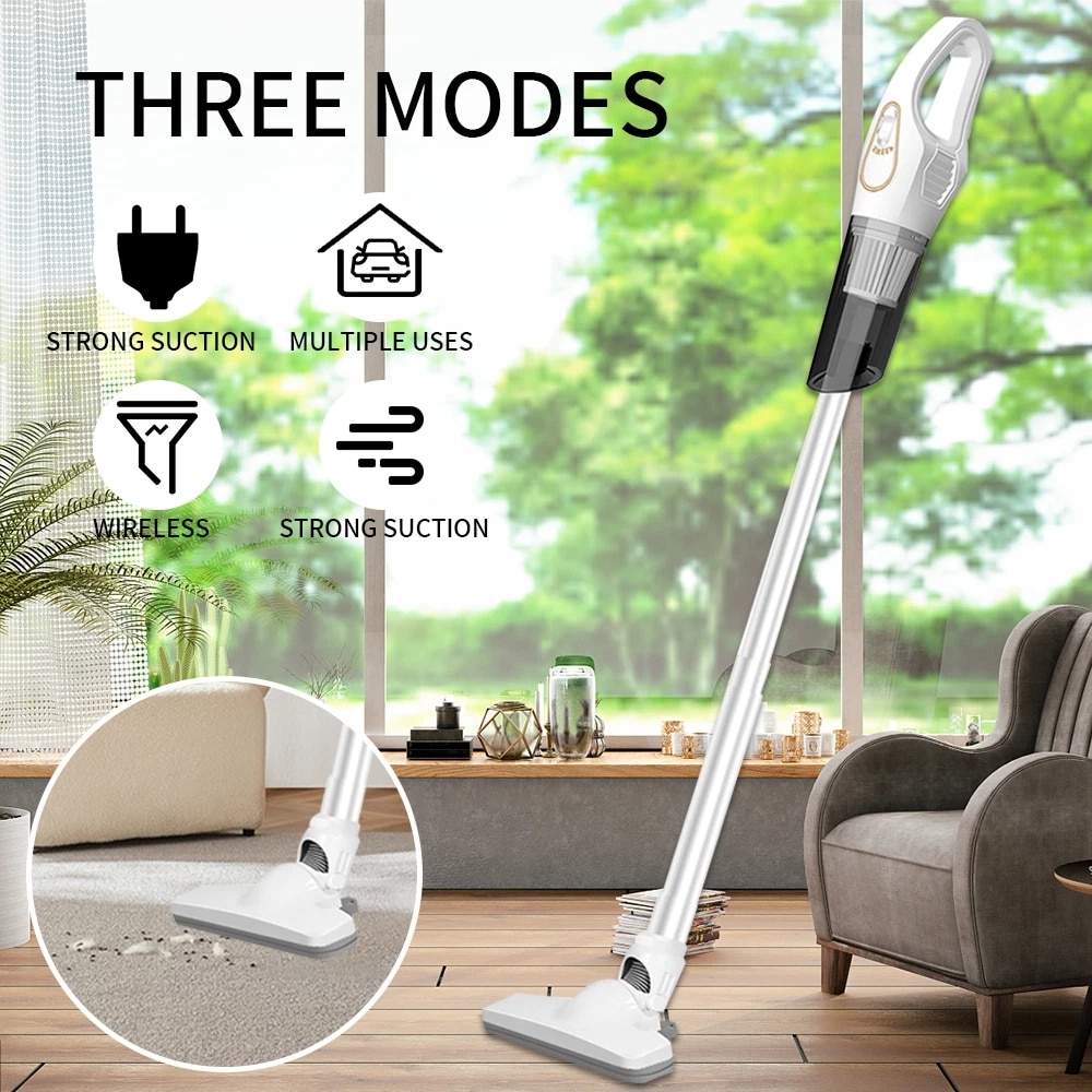 Aspirator Vertical Fara Fir Usor, De Mana, Cu Motor Puternic De 120 W, 5000Pa Mini Aspirator Multifunctional De Uz Casnic, Aspirator Mic Pentru Masina, Casa, Birou, Curatarea Animalelor De Companie