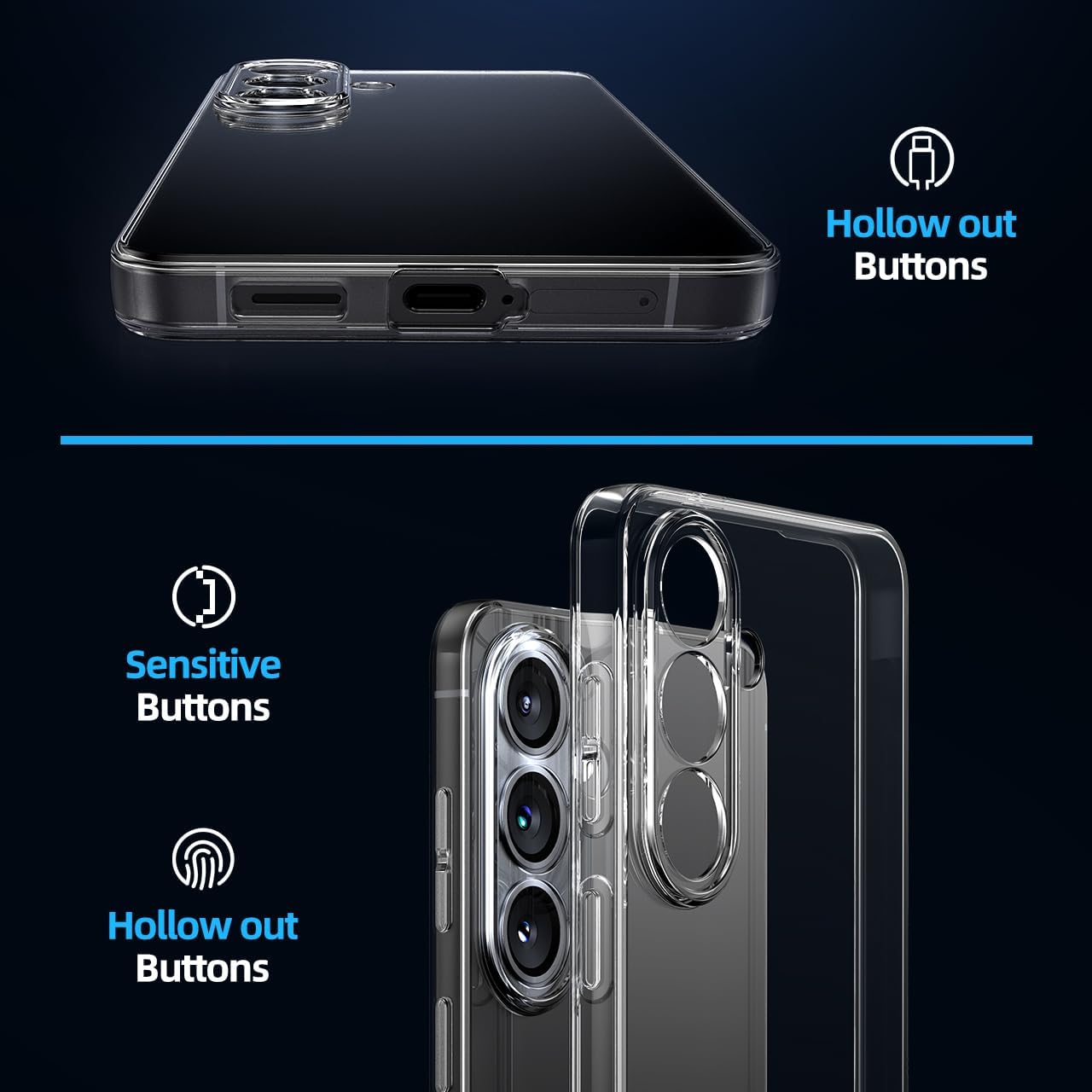 Husa pentru Samsung Galaxy S26, Joyshell, Silicon Premium, Ultra Slim, Protectie Camere, Transparenta