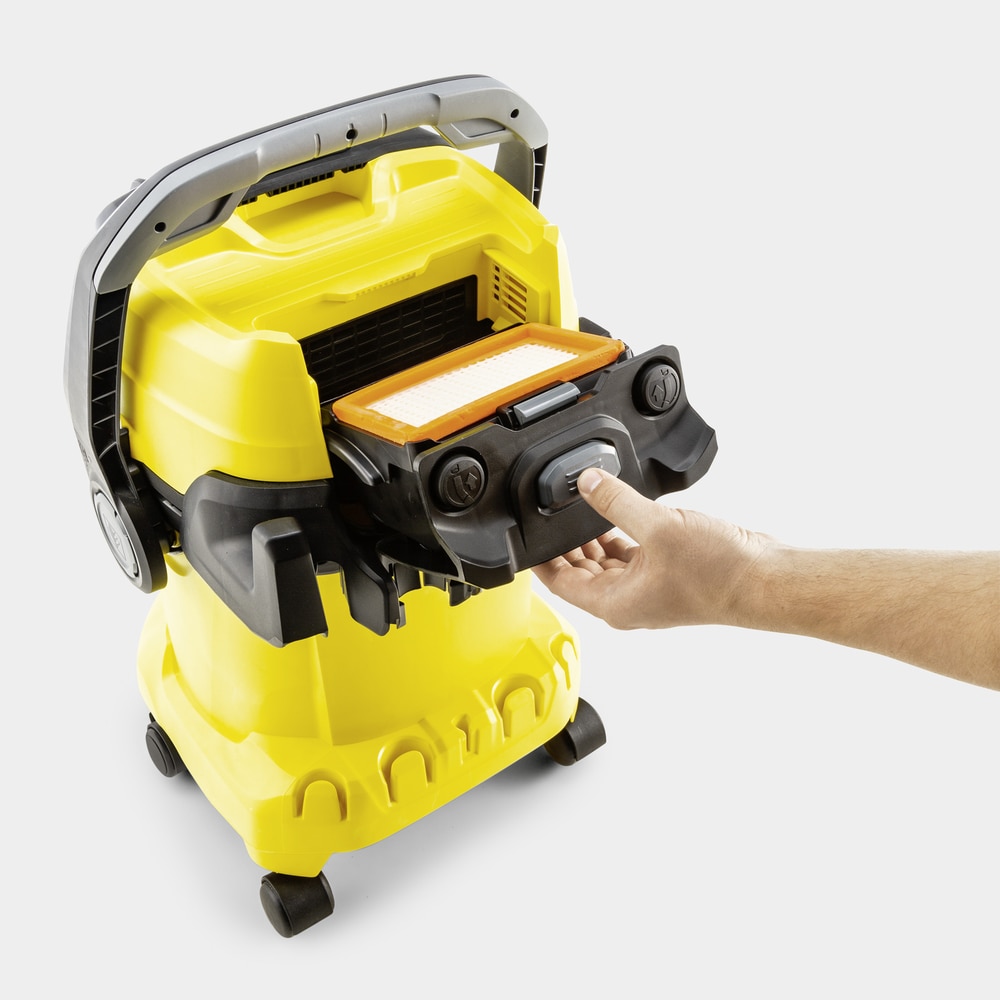 Aspirator Karcher WD 5 Control 25/5/22, Umed/Uscat, 260 mbar, recipient 25 L Galben/Negru
