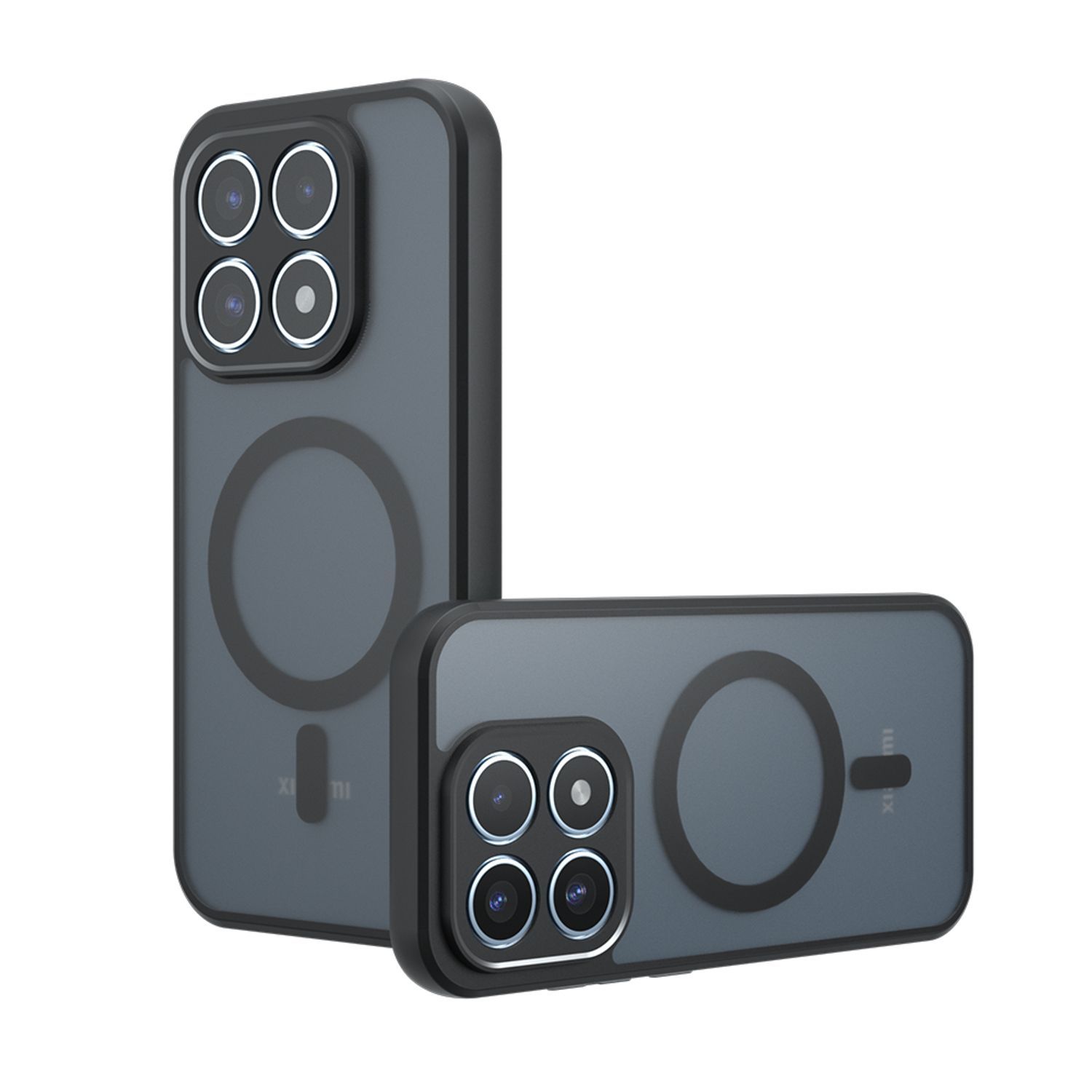 Husa pentru Xiaomi 17, compatibila MagSafe, Anti-Shock Protection, TPU, transparent/negru