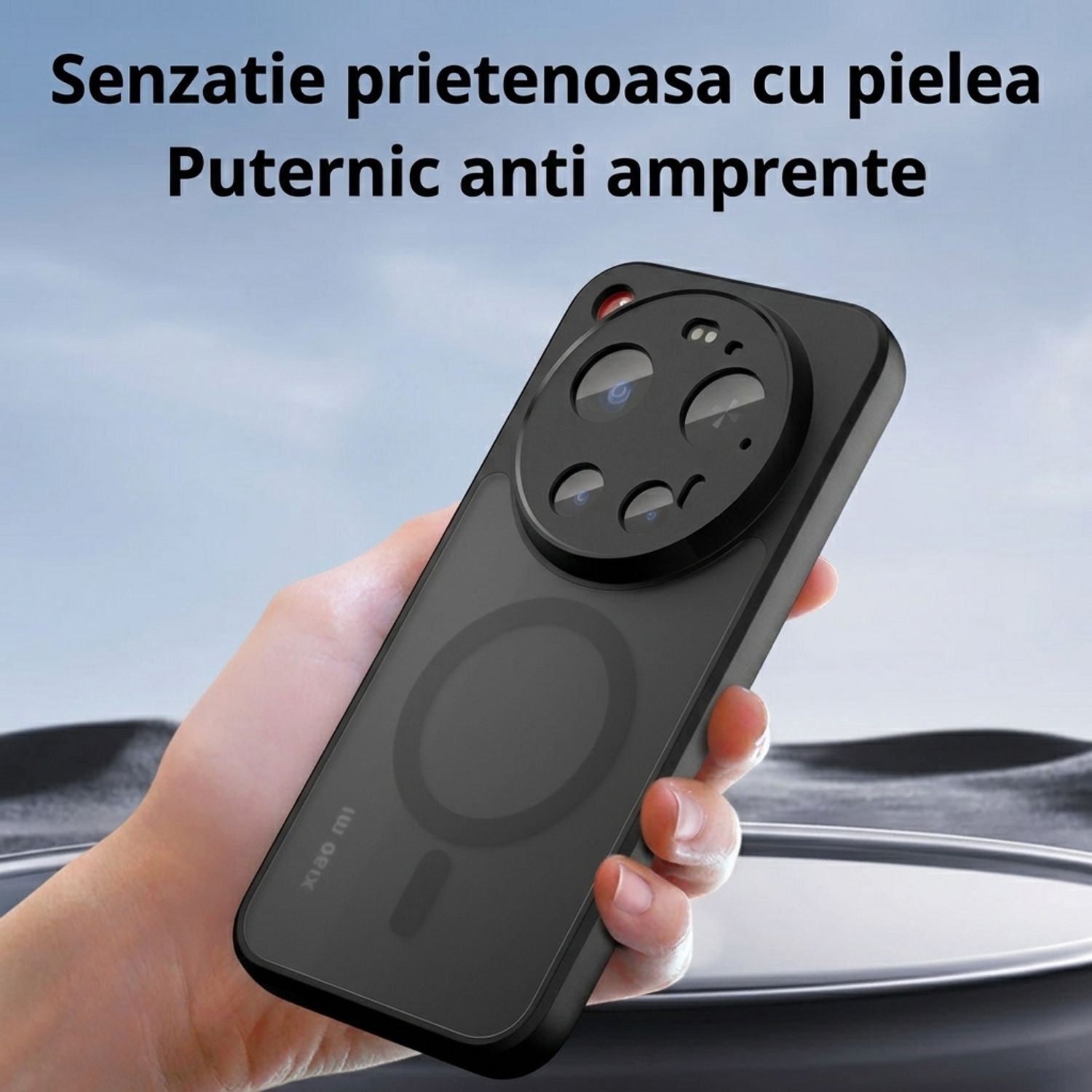 Husa pentru Xiaomi 17 Ultra, compatibila MagSafe, Anti-Shock Protection, TPU, transparent/negru