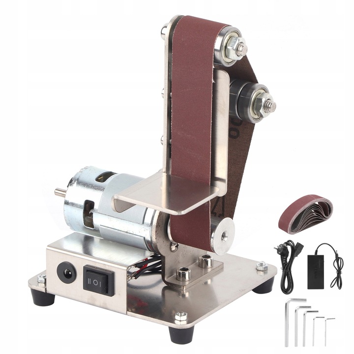 Slefuitor electric, 9000r/min, 110-240V, 30x330mm, set cu 10 benzi de slefuit, fara marca