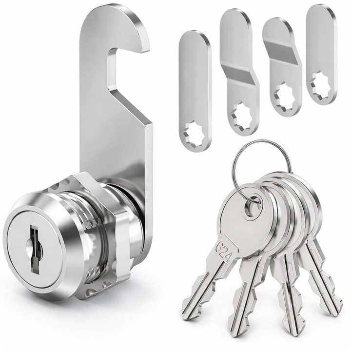 Zavor pentru sifonier Spreest, model MS402, 16mm, cromat, set cu accesorii de montaj