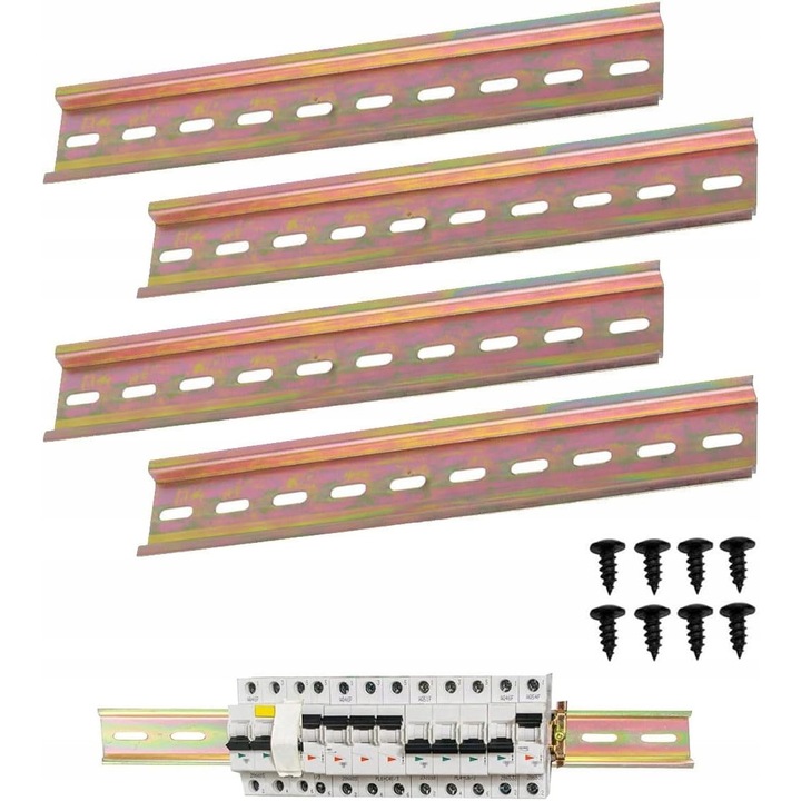 Sina montaj pentru panouri fotovoltaice, 4 piese, multicolor, pentru safuri de distributie