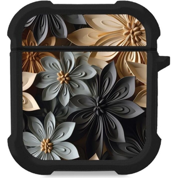 Sonique Theke Silikone 3D Flower Series pentru AirPods, protectie impotriva zgarieturilor, multicolor, pentru AirPods 1/2