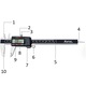 Subler Digital Electronic Revento, Inox, 150 mm, Precizie +/- 0.03 mm, Ecran LCD, Unitati Metrice si Inch, Carcasa de Protectie, Argintiu/Negru