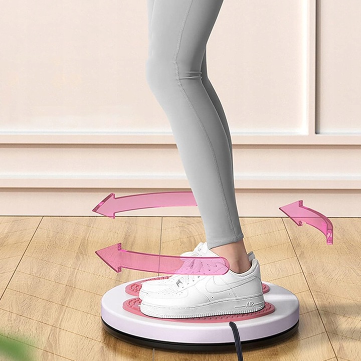 Twister fitness cu linkuri, rozono-rosu, 28x28x3,5cm, 120kg