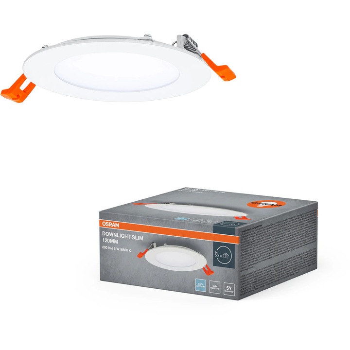 OSRAM beépíthető spotlámpa, 8W, 550lm, hideg fény, IP20, fehér