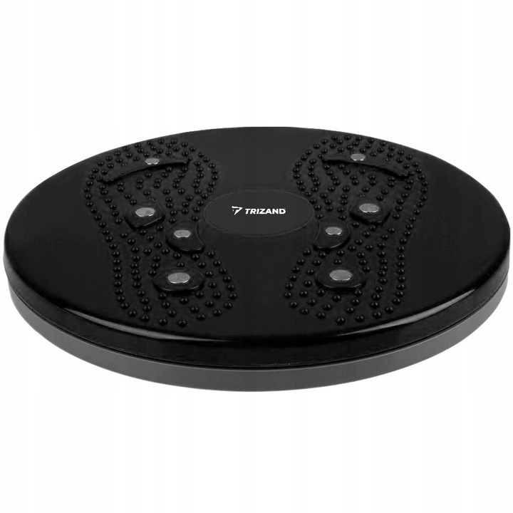 Twister fitness Trizand, 24,5cm, negru, max. 110kg, 360° rotire