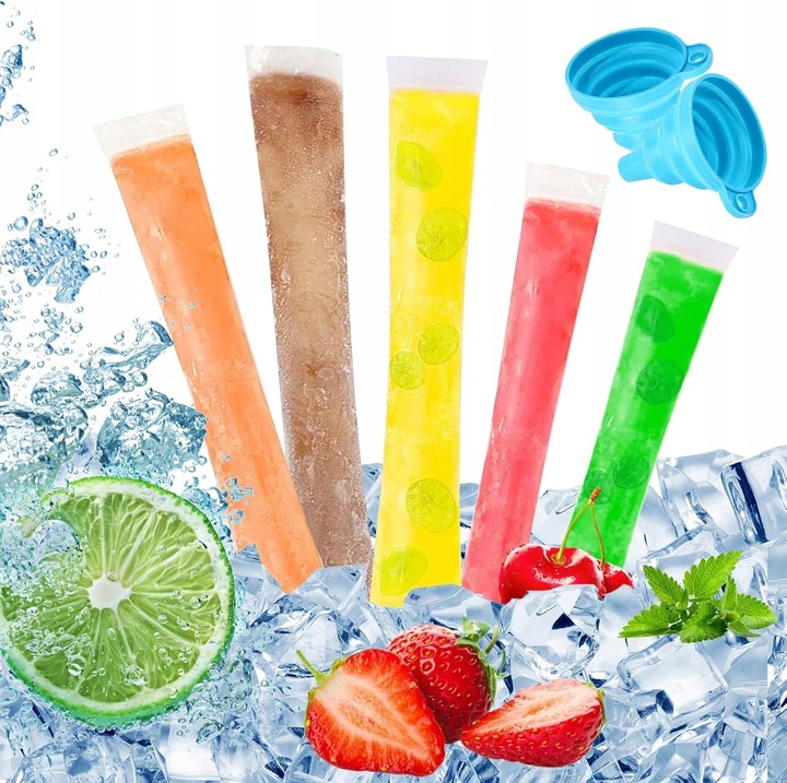 Set 250 pungi pentru inghetata, 2 lejeri, fara BPA, 4,5x22cm si 5,5x28cm