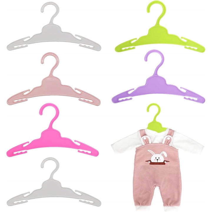 6 db babaruha készlet, vegyes színek, 17,5x10,5cm