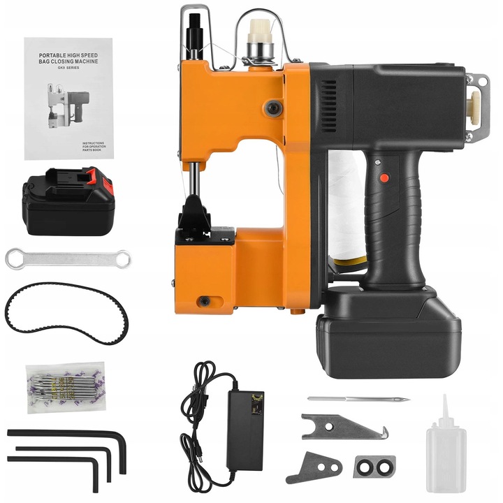 Masina de cusut Tacwise, pentru saci, fara fir, 190W, 250x85x260mm