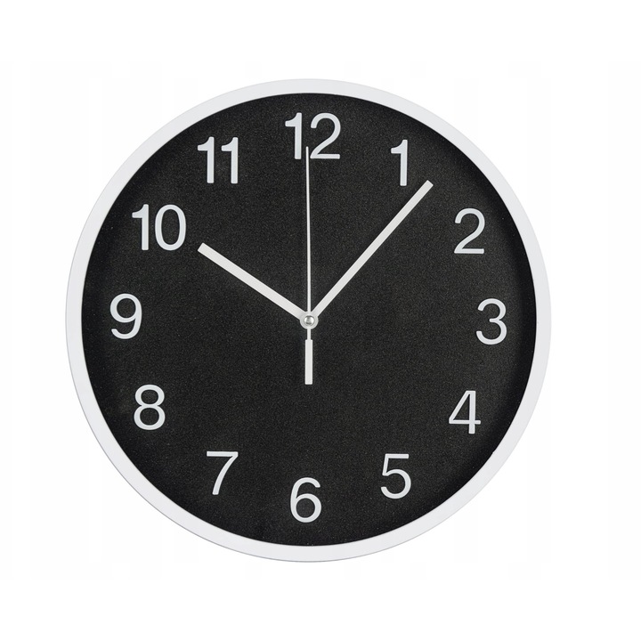 Set 2 Ceasuri Decorative CIMOYBAI, 20cm, Culoare Neagra, Design Modern