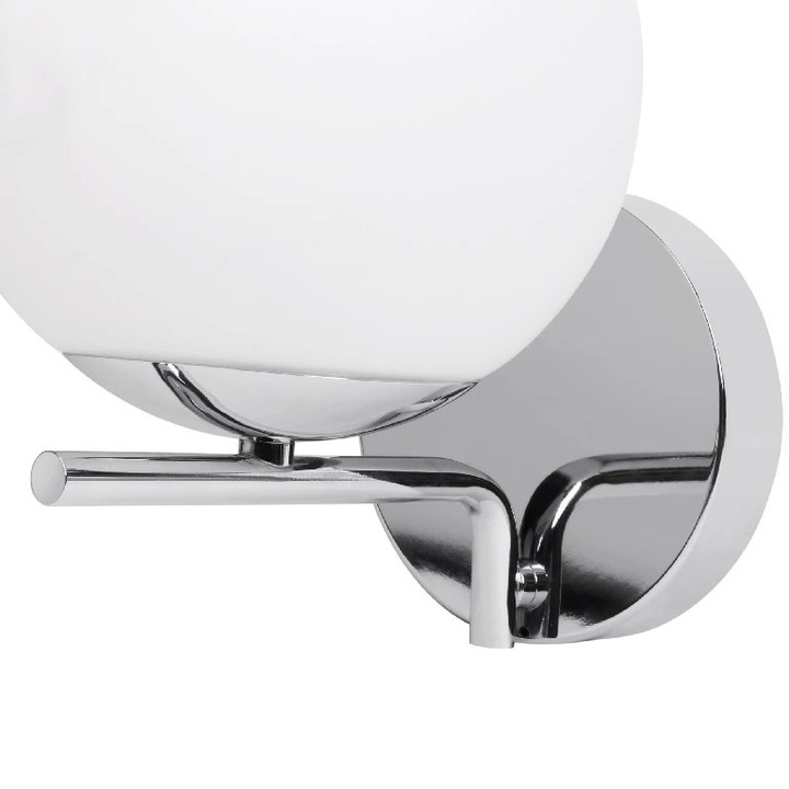 Аплик GOODHOME Dorres, 40W, топла светлина, сребрист