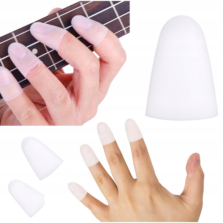 Set de 4 protectii pentru degete, Universal, Material Durabil, transparent