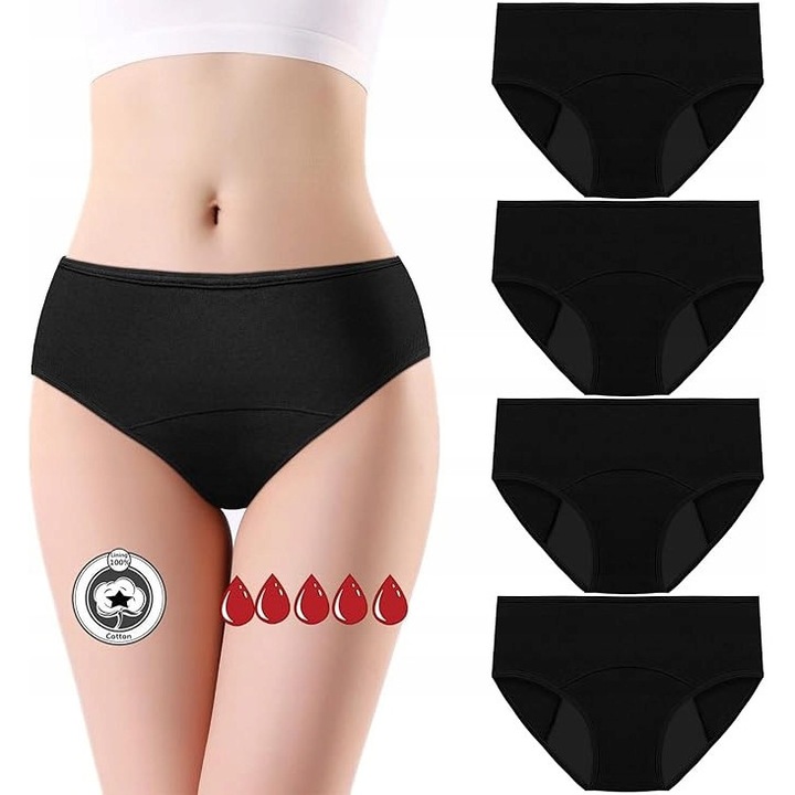 Flintronic menstruációs bugyi, univerzális méret, szín: fekete