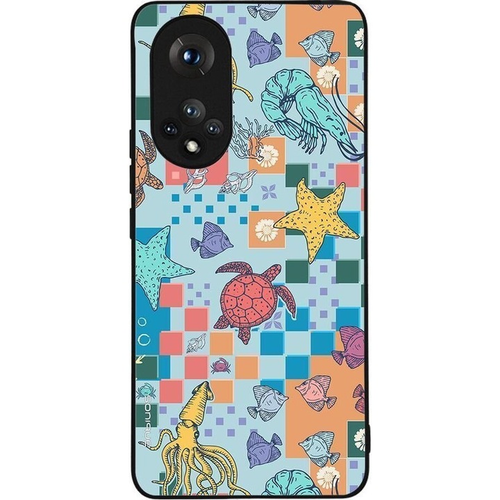 Husa telefon Sonique Ocean Series, design oceanic, material silicon, protectie antisoc, pentru Honor 50 5G / Nova 9