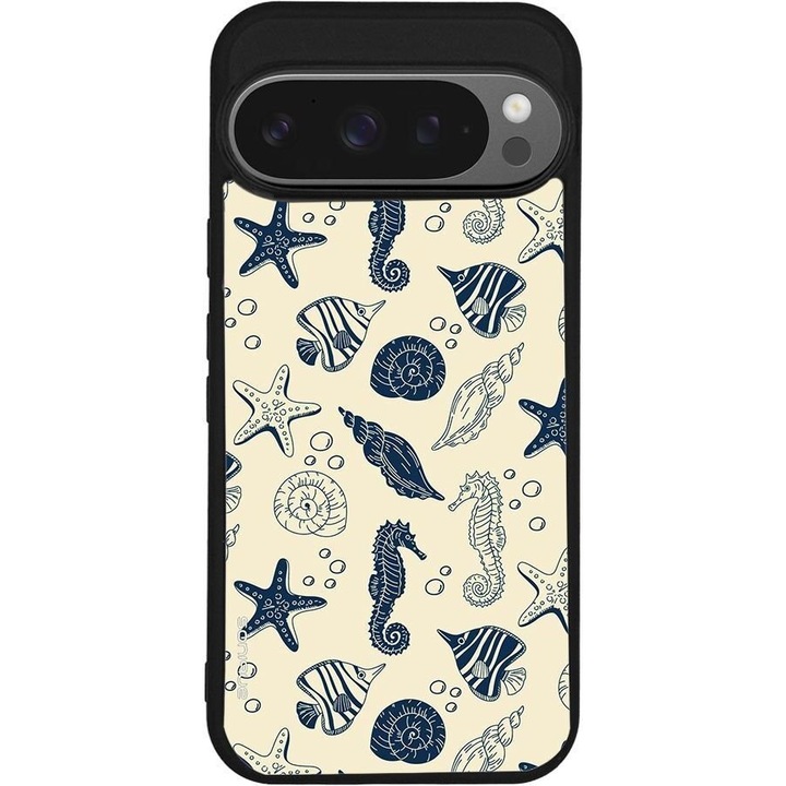 Husa telefon Sonique Ocean Series, protectie antisoc, material siliconic, multicolor, pentru Google Pixel 9 Pro 5G