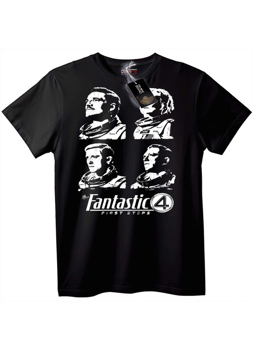 Tricou Fantastic Four: Primii Pași, Negru