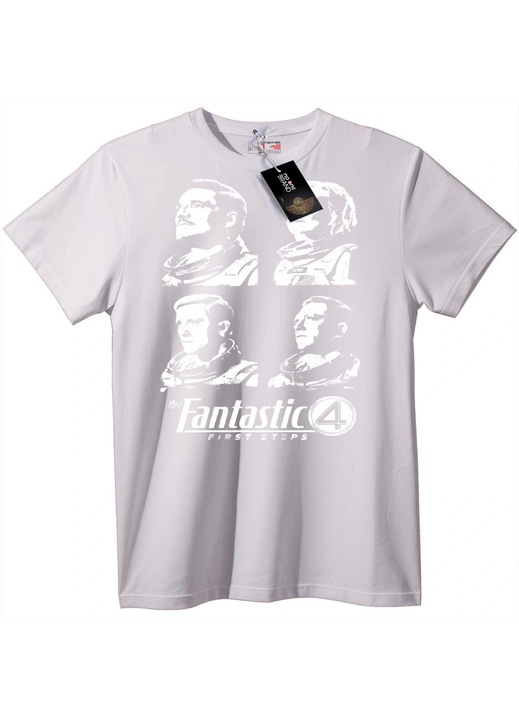 Tricou Fantastic Four: Primii Pași, Alb