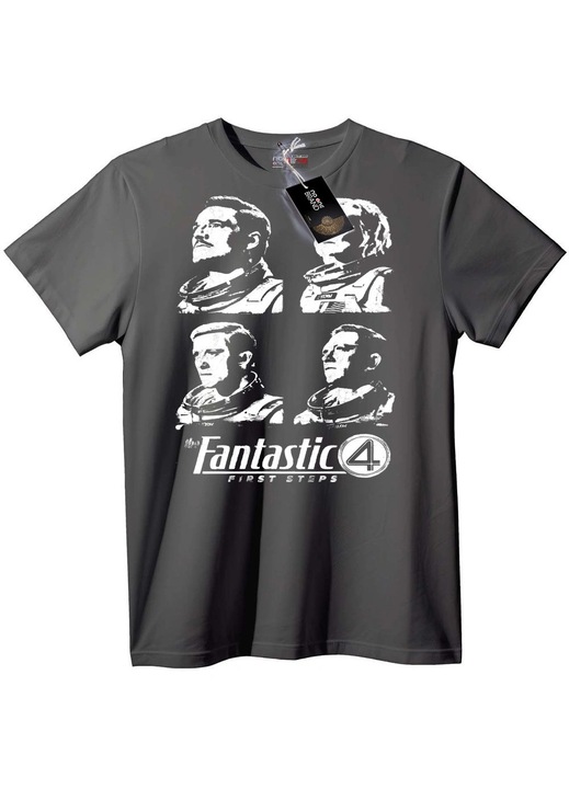 Tricou Fantastic Four: Primii Pași, Gri