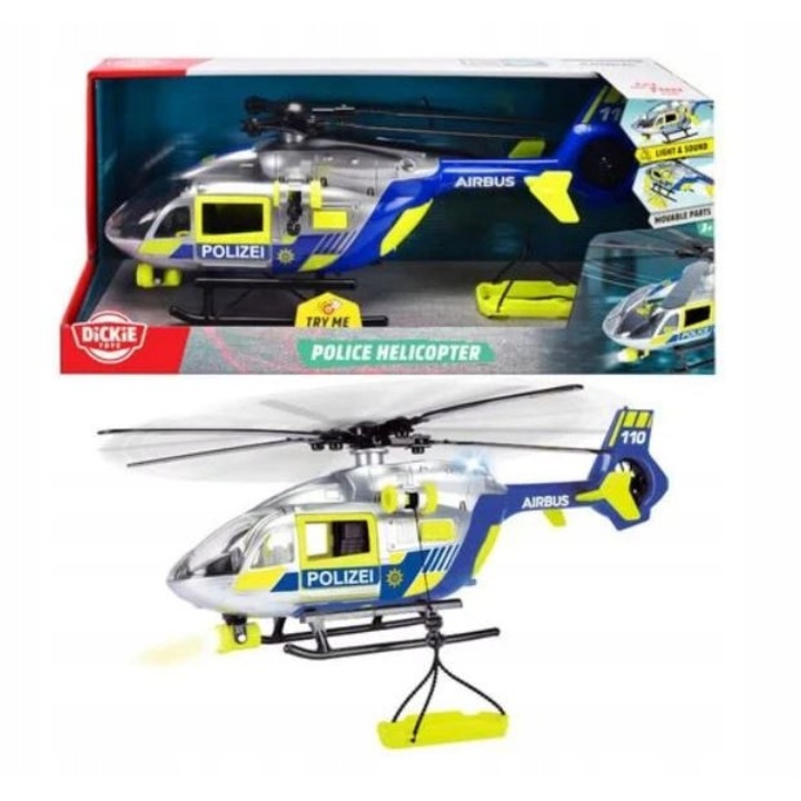 Elicopter de jucarie Dickie Toys, model E0221, multicolor, dimensiuni 30x15x10cm