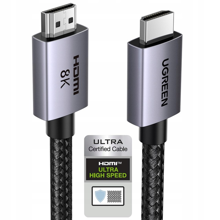 Cablu HDMI 2.1 Ugreen 8K 60Hz, 48Gbit/s, 1m