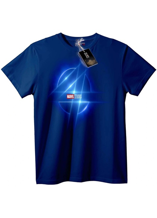 Tricou cu logo Marvel Studios 4, Bleumarin