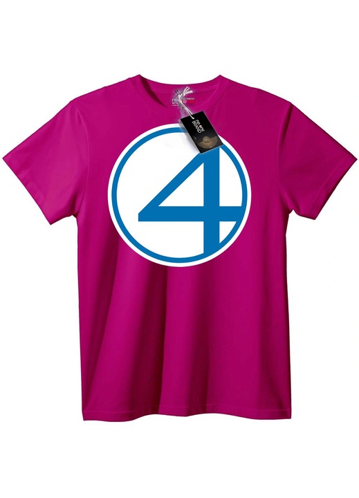 Tricou cu logo Fantastic Four, Lila