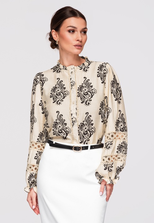 Camasa cu croiala lejera LARICA OW-SH-E0027, Bej