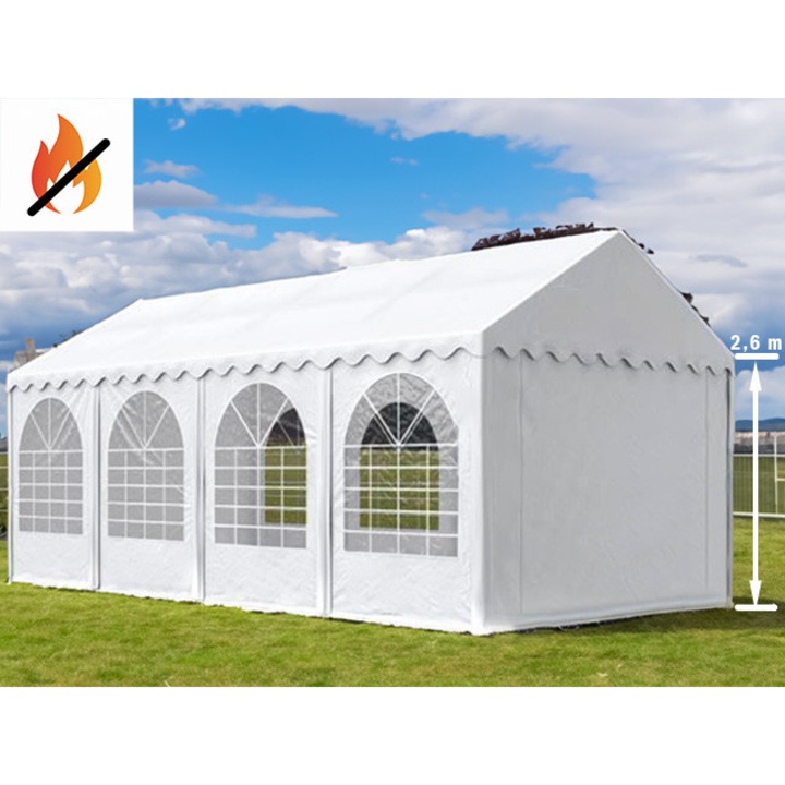 Pavilion gradina 4x8m Max+, 32m2, 3,7m inaltime, material ignifug, Ambitent