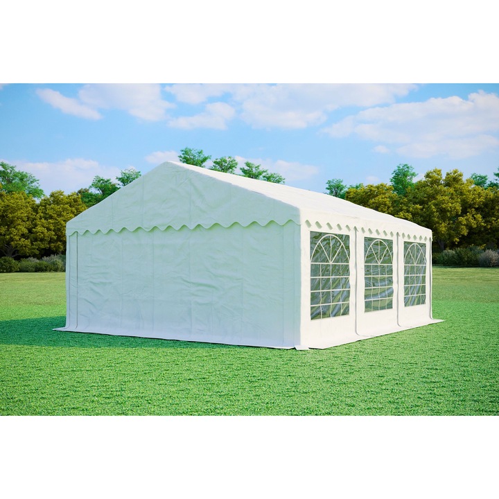 Pavilion de petrecere 5x6m, Ambitent, PVC Premium, rezistent la foc, 30m2, inaltime 2,8m