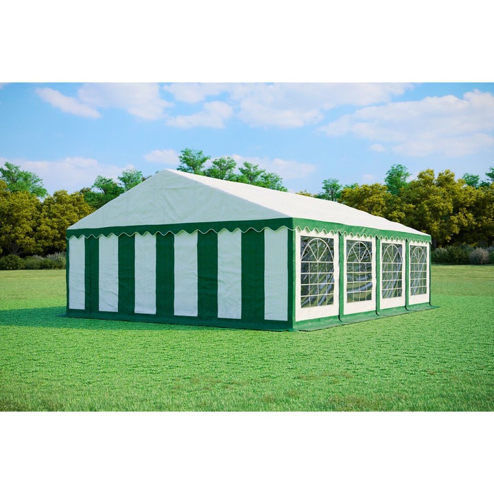 Pavilion de petrecere 6x8m Ambitent, PVC 500g/m2, inaltime 3,1m, cu feronerie zincata