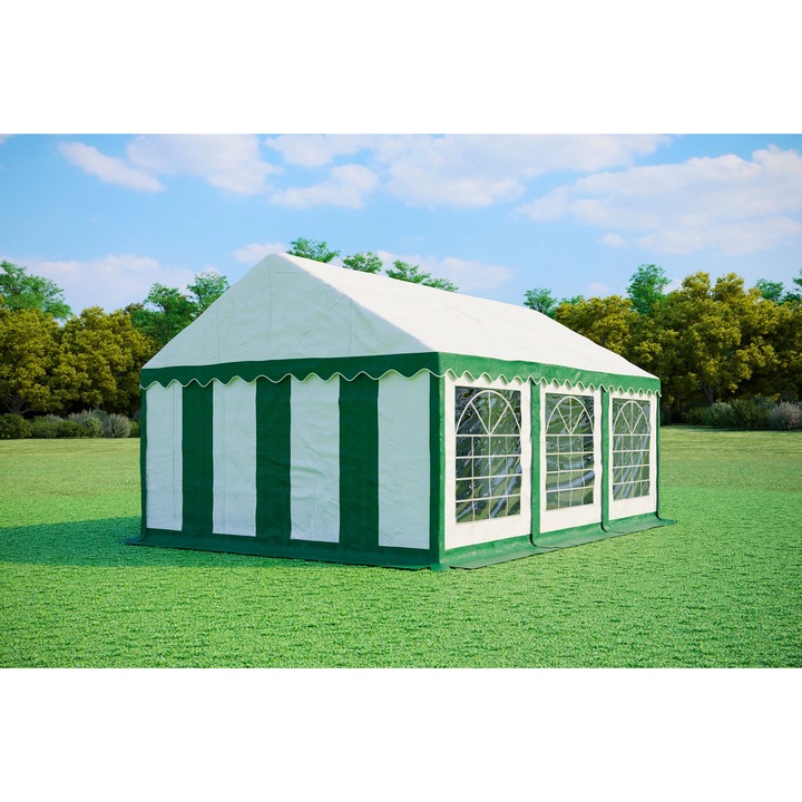 Pavilion de petrecere 4x6m, Ambitent, PVC Premium, rezistent la foc, 24m2, 3,1m inaltime