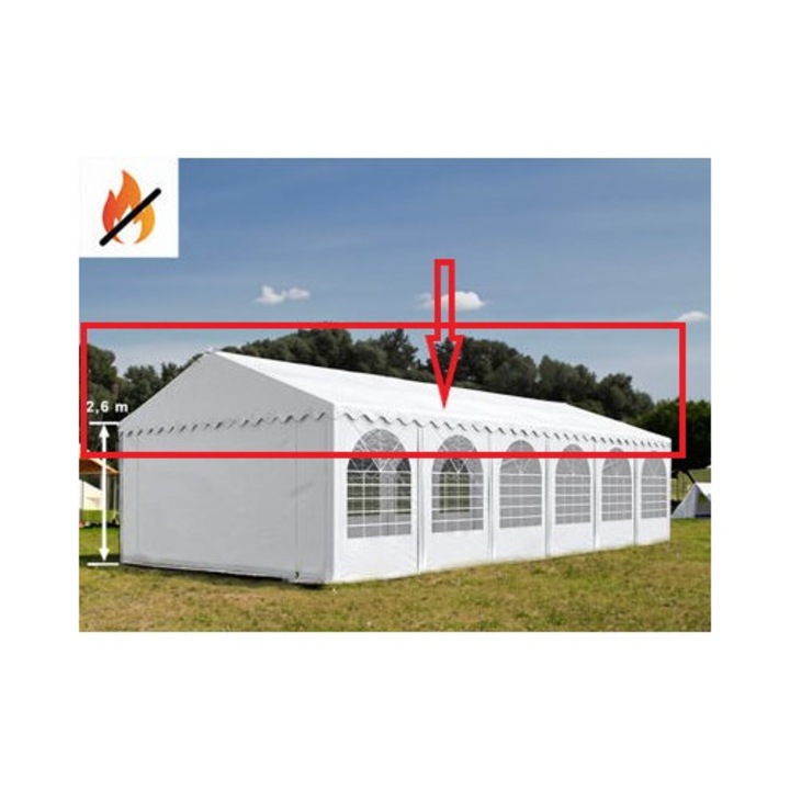 Placa de acoperis PVC 8x12m, Ambitent, 2,6m, 550gr/m2